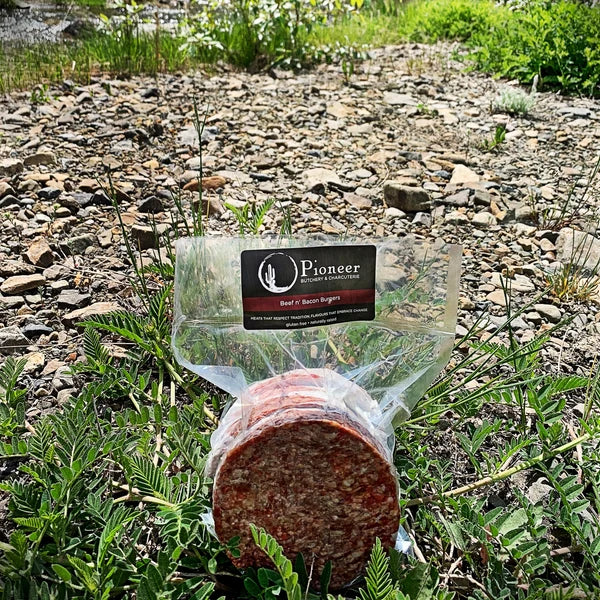 Pioneer-Burgers - Beef & Bacon - 6oz Frozen (4 per package)