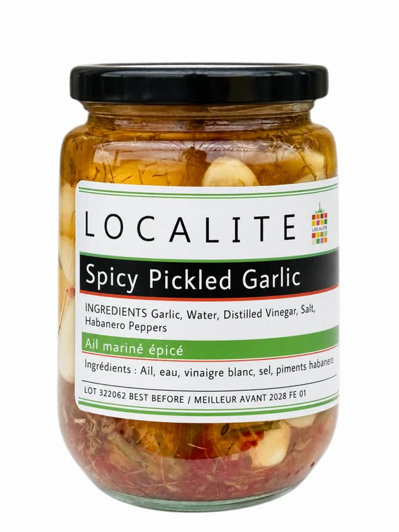 Localite-	Spicy Pickled Garlic 375ml